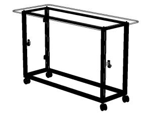 Aluminum Mobile Kitchen Station 3D Модель