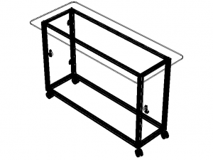 Aluminum Mobile Kitchen Station 3D Модель