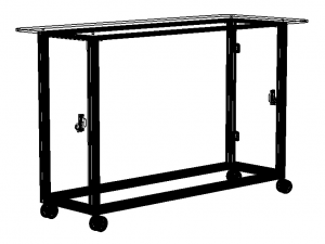 Aluminum Mobile Kitchen Station 3D Модель