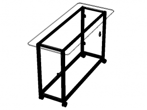 Aluminum Mobile Kitchen Station 3D Модель