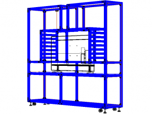 Aluminium Storage with TV Stand 3D-Modell