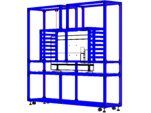 Aluminium Storage with TV Stand 3D Model