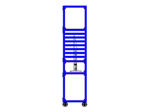 Aluminium Storage with TV Stand 3D Model