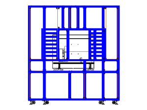 Aluminium Storage with TV Stand 3D-Modell