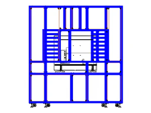 Aluminium Storage with TV Stand 3D Model