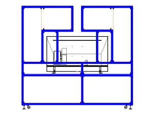 Aluminium Storage with TV Stand 3D-Modell