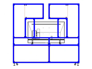 Aluminium Storage with TV Stand 3D Model