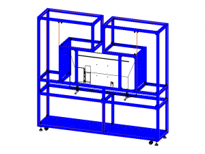 Aluminium Storage with TV Stand 3D-Modell