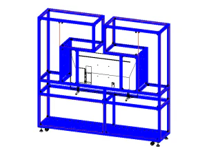 Aluminium Storage with TV Stand 3D Model