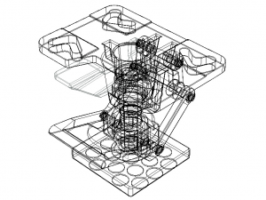 Adjustable Height Floor Lock 3D 模型