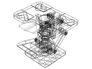 Adjustable Height Floor Lock 3D Model
