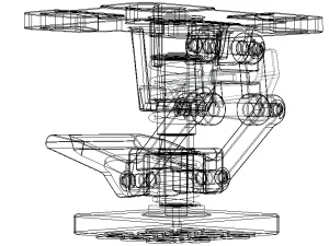 Adjustable Height Floor Lock 3D Model