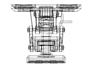 Adjustable Height Floor Lock 3D 模型