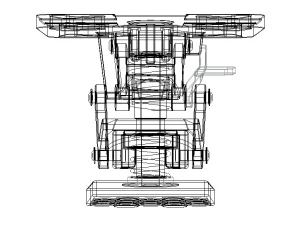 Adjustable Height Floor Lock 3D Model