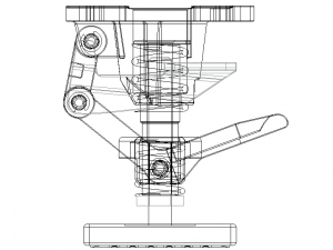 Adjustable Height Floor Lock 3D 模型