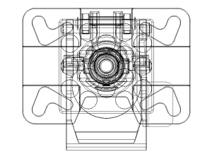 Adjustable Height Floor Lock 3D Model