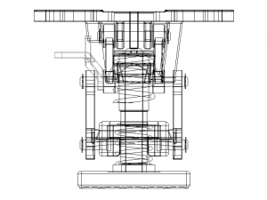 Adjustable Height Floor Lock 3D 模型