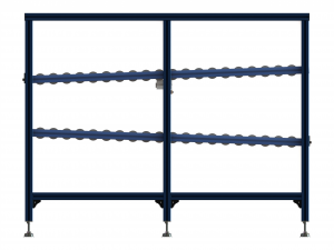 Aluminum Roller Track for Gravity Flow 3D Model