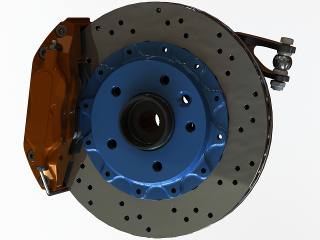 Vehicle Brake System Mechanism 3D-Modell .c4d .max .obj .3ds .fbx .stl .blend 