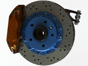 Vehicle Brake System Mechanism 3D Модель