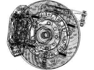 Vehicle Brake System Mechanism 3D-Modell