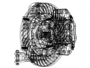 Vehicle Brake System Mechanism 3D-Modell