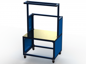 Industrial Aluminum Workstation Modèle 3D