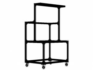 Industrial Aluminum Workstation 3D Модель