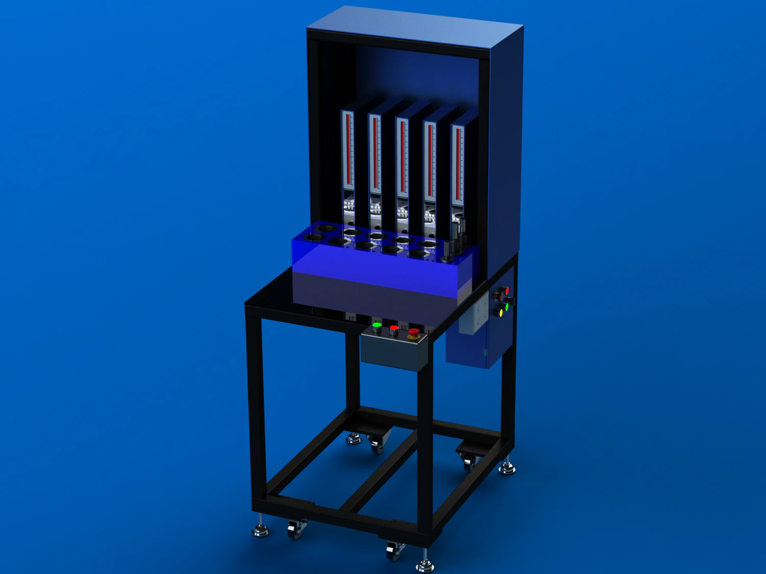 Air Micrometer Workstation 3D Model .c4d .max .obj .3ds .fbx .stl .blend 
