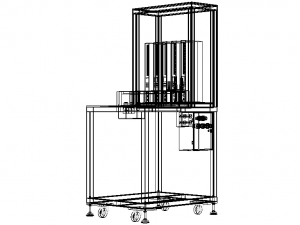 Air Micrometer Workstation Model 3D