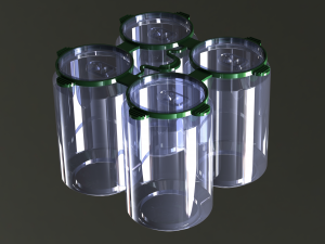 PP Plastic Can Carrier 4-pack Model 3D