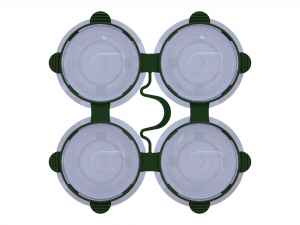 PP Plastic Can Carrier 4-pack Modelo 3D