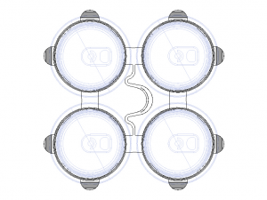 PP Plastic Can Carrier 4-pack Modelo 3D