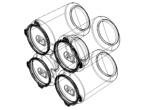 PP Plastic Can Carrier 4-pack Modelo 3D