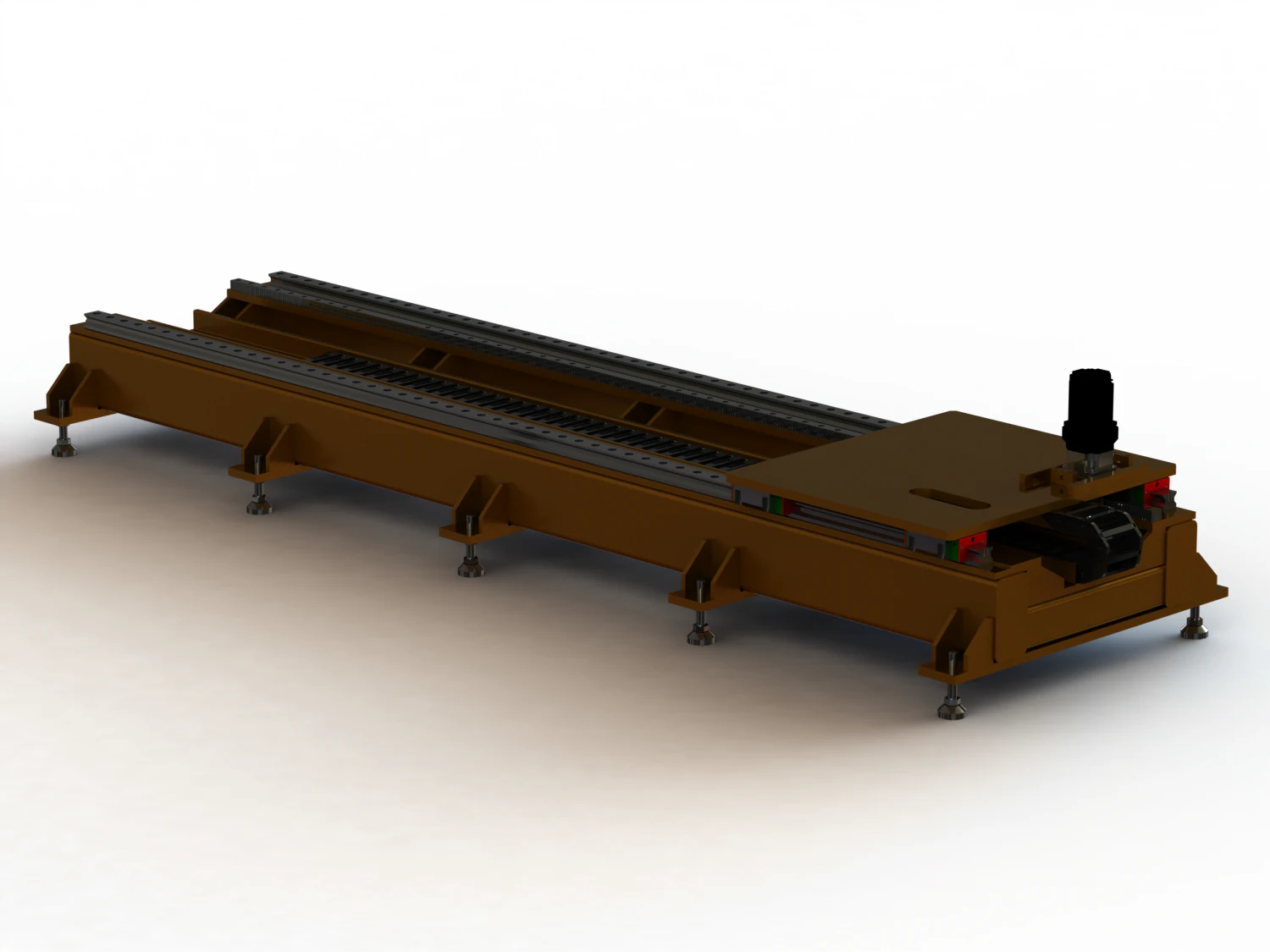 Custom Linear Transfer Shuttle 3D Model .c4d .max .obj .3ds .fbx .stl .blend