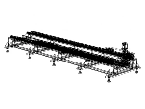 Custom Linear Transfer Shuttle 3D Model