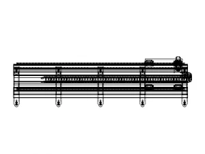 Custom Linear Transfer Shuttle 3D Model