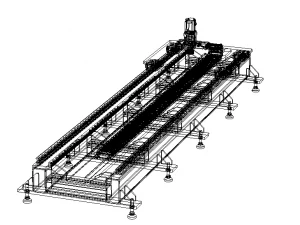 Custom Linear Transfer Shuttle 3D Model