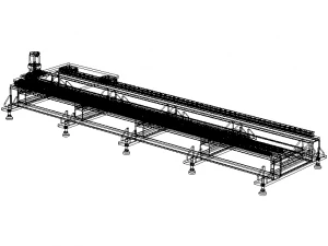 Custom Linear Transfer Shuttle 3D Model