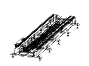 Custom Linear Transfer Shuttle 3D Model