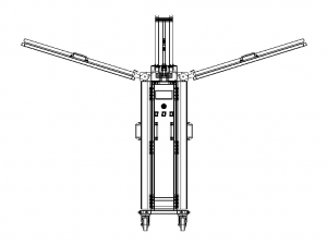 30W Ultraviolet Light Disinfection Trolley 3D Model