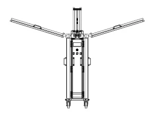 30W Ultraviolet Light Disinfection Trolley 3D Model