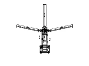 30W Ultraviolet Light Disinfection Trolley 3D Model