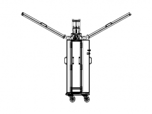 30W Ultraviolet Light Disinfection Trolley 3D Model