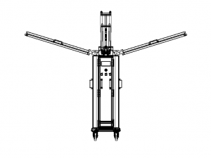 30W Ultraviolet Light Disinfection Trolley 3D Model