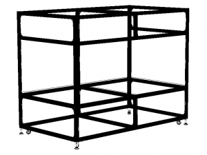 Aluminum Machine Structure - Large Size 3D Model