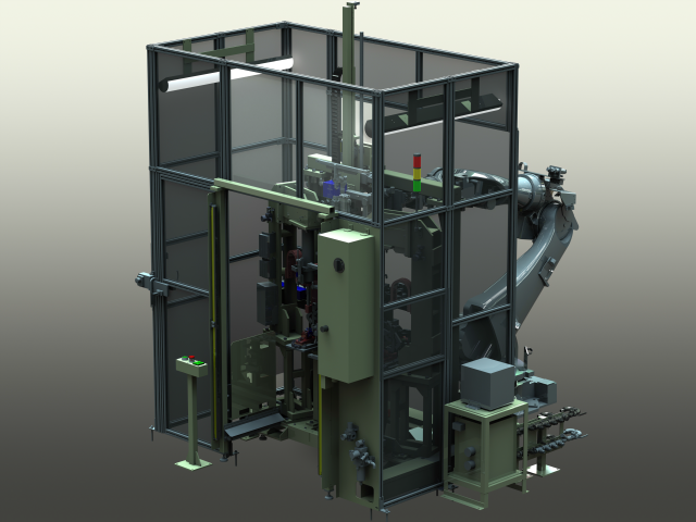 Spot Welding Machine of Crossmember Sub-Assy Model 3D .c4d .max .obj .3ds .fbx .stl .blend 