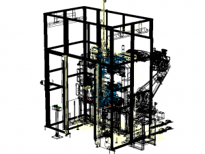 Spot Welding Machine of Crossmember Sub-Assy Model 3D