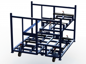 Stacking Rack Trolley of Car Seat 3Dモデル