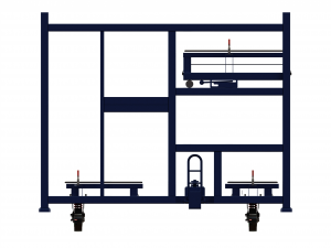 Stacking Rack Trolley of Car Seat Model 3D
